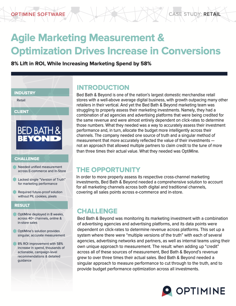 OptiMine x Bed Bath & Beyond Case Study Download